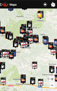 Ahorrar en gasolina con nuestro smartphone - Gasolineras próximas