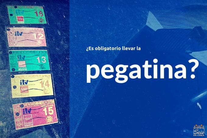 cabecera es obligatorio llevar la pegatina de la itv