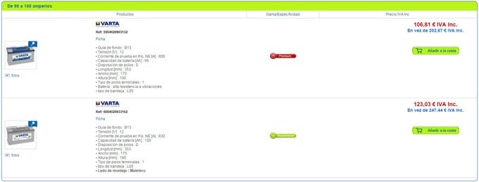 bateria bmw repuesto oscaro