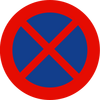 señales de trafico - prohibido detenerse y estacionar