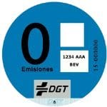 Distintivo ambiental dgt - Tipo 0