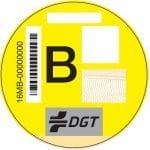 Distintivo ambiental dgt - Tipo B